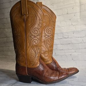 Dan Post 4213 Women's Tan Leather Cowboy Boots Size 6
